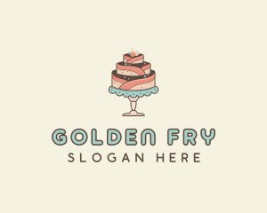 Sweet Cake Dessert logo design