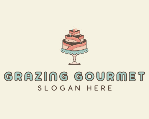 Sweet Cake Dessert logo design