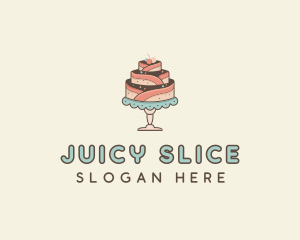 Sweet Cake Dessert logo design