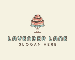 Sweet Cake Dessert logo design