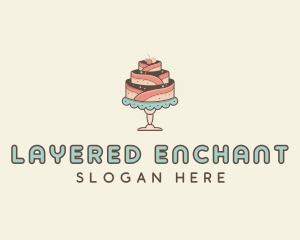 Sweet Cake Dessert logo design