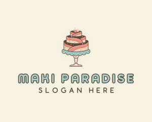 Sweet Cake Dessert logo design