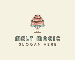 Sweet Cake Dessert logo design