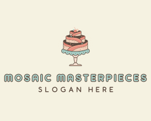 Sweet Cake Dessert logo design