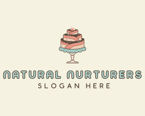 Sweet Cake Dessert logo design