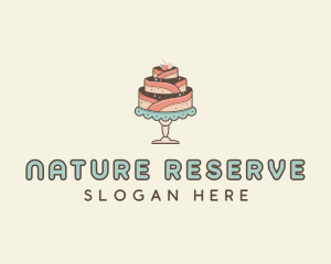 Sweet Cake Dessert logo design