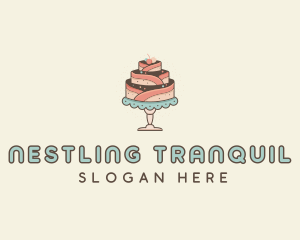 Sweet Cake Dessert logo design