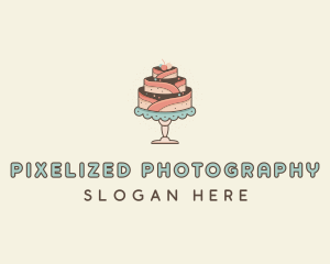 Sweet Cake Dessert logo design