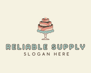 Sweet Cake Dessert logo design