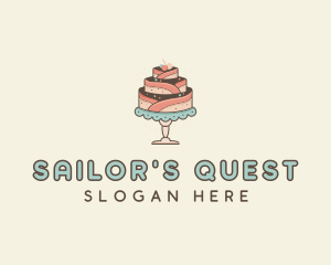 Sweet Cake Dessert logo design