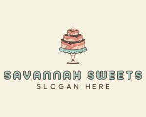 Sweet Cake Dessert logo design