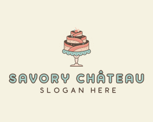 Sweet Cake Dessert logo design