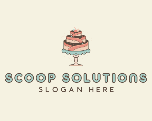 Sweet Cake Dessert logo design