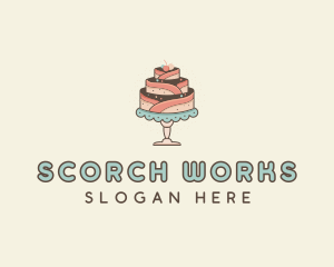 Sweet Cake Dessert logo design