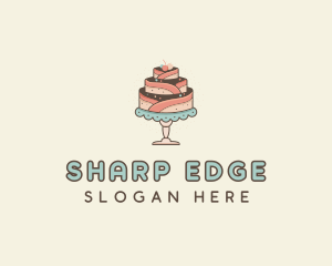 Sweet Cake Dessert logo design