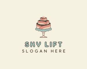 Sweet Cake Dessert logo design