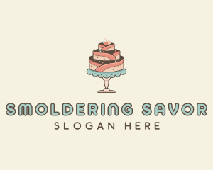 Sweet Cake Dessert logo design