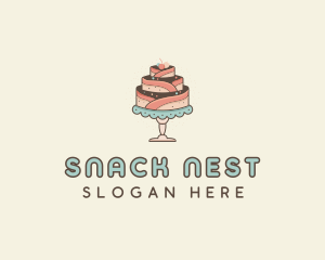 Sweet Cake Dessert logo design