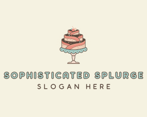 Sweet Cake Dessert logo design