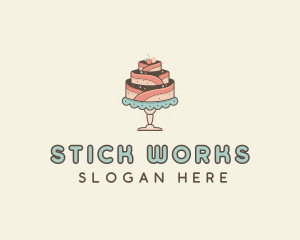 Sweet Cake Dessert logo design