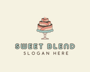 Sweet Cake Dessert logo design