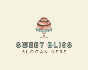 Sweet Cake Dessert logo design