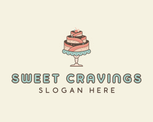 Sweet Cake Dessert logo design