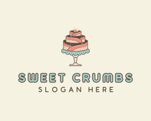 Sweet Cake Dessert logo design