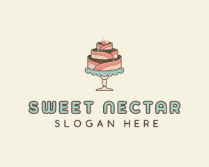 Sweet Cake Dessert logo design