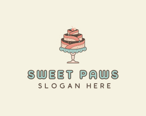 Sweet Cake Dessert logo design