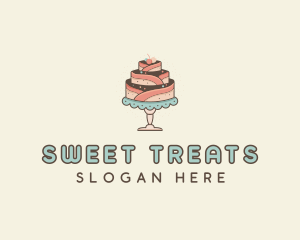 Sweet Cake Dessert logo design