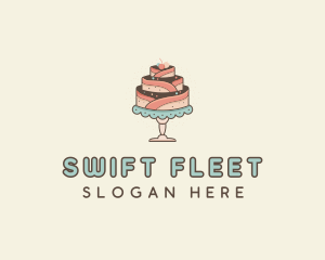 Sweet Cake Dessert logo design