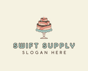 Sweet Cake Dessert logo design