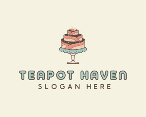 Sweet Cake Dessert logo design