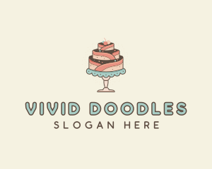 Sweet Cake Dessert logo design