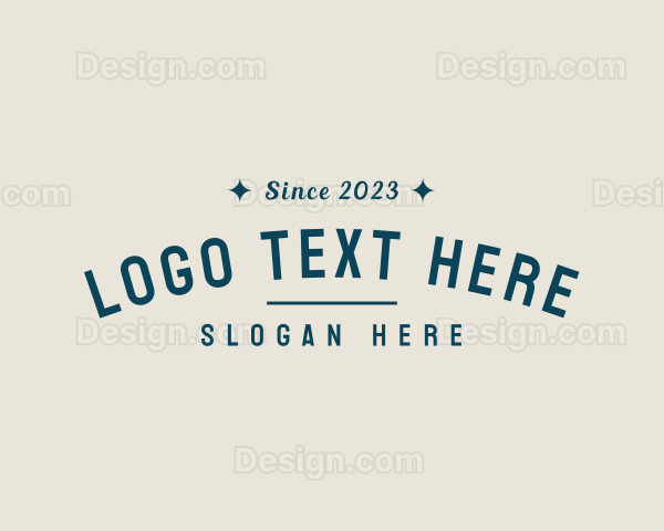 Hipster Clothing Business Logo