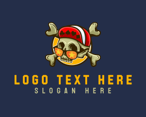 Casino Gambling Skull  logo