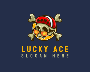 Casino Gambling Skull  logo design