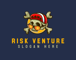 Casino Gambling Skull  logo