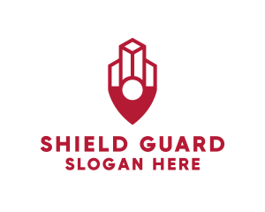 Architecture Building Shield logo design