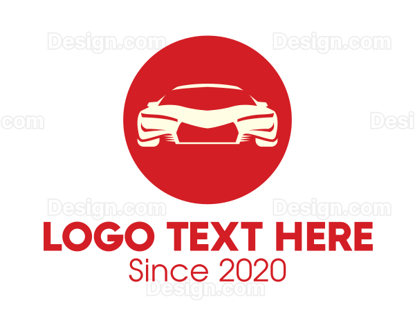 Red Sports Car Logo