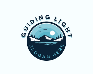 Lake Mountain Adventure logo design