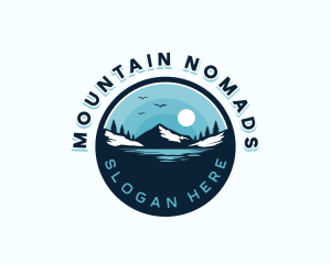 Lake Mountain Adventure logo design