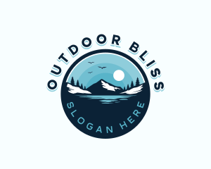 Lake Mountain Adventure logo design