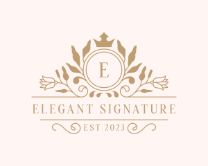 Crown Wedding Event logo design