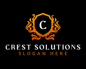 Luxury Ornamental Crest logo design