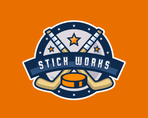 Hockey Team League logo design