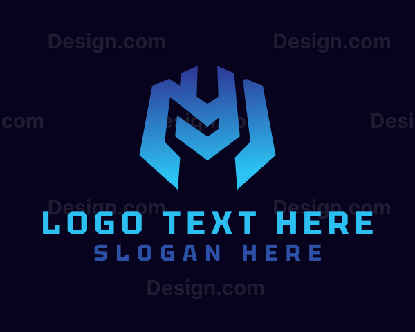 Modern Metallic Shield Logo