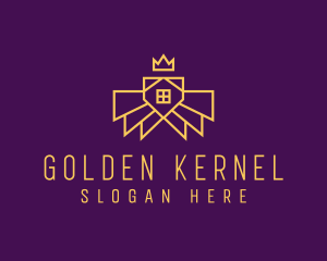 Golden House Realty logo design