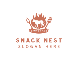 Hot Beef Restaurant logo design